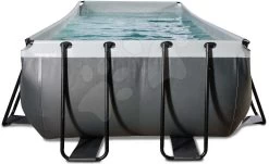 EXIT TOYS EXIT Black Leather Pool 400x200x122cm Mit Filterpumpe - Schwarz -Garten Spielzeug Laden 30224220 c exittoys bazen