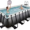 EXIT TOYS EXIT Black Leather Pool 400x200x122cm Mit Filterpumpe - Schwarz -Garten Spielzeug Laden 30224220 e exittoys bazen