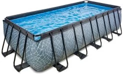 EXIT TOYS EXIT Stone Pool 540x250x122cm Mit Filterpumpe - Grau -Garten Spielzeug Laden 30225300 b exittoys bazen