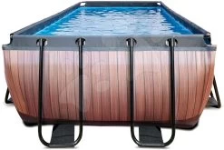 EXIT TOYS EXIT Wood Pool 540x250x122cm Mit Filterpumpe - Braun -Garten Spielzeug Laden 30225310 c exittoys bazen