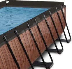 EXIT TOYS EXIT Wood Pool 540x250x122cm Mit Filterpumpe - Braun -Garten Spielzeug Laden 30225310 d exittoys bazen