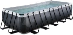 EXIT TOYS EXIT Black Leather Pool 540x250x122cm Mit Filterpumpe - Schwarz -Garten Spielzeug Laden 30225320 b exittoys bazen