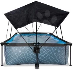 EXIT TOYS EXIT Stone Pool 300x200x65cm Mit Filterpumpe Und Sonnensegel - Grau 13 EXIT TOYS EXIT Stone Pool 300x200x65cm Mit Filterpumpe Und Sonnensegel - Grau -Garten Spielzeug Laden 30233200 c exittoys bazen