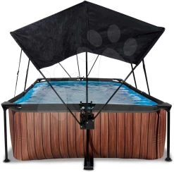 EXIT TOYS EXIT Wood Pool 300x200x65cm Mit Filterpumpe Und Sonnensegel - Braun 13 EXIT TOYS EXIT Wood Pool 300x200x65cm Mit Filterpumpe Und Sonnensegel - Braun -Garten Spielzeug Laden 30233210 c exittoys bazen