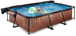 EXIT TOYS EXIT Wood Pool 300x200x65cm Mit Filterpumpe Und Sonnensegel - Braun 11 EXIT TOYS EXIT Wood Pool 300x200x65cm Mit Filterpumpe Und Sonnensegel - Braun -Garten Spielzeug Laden 30233210 h exittoys bazen