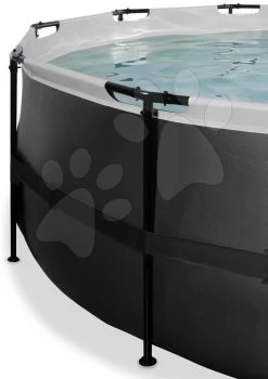 EXIT TOYS EXIT Black Leather Pool ø450x122cm Mit Sandfilterpumpe - Schwarz -Garten Spielzeug Laden 30271520 c exittoys bazen