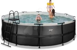 EXIT TOYS EXIT Black Leather Pool ø488x122cm Mit Sandfilterpumpe - Schwarz -Garten Spielzeug Laden 30271620 e exittoys bazen