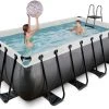 EXIT TOYS EXIT Black Leather Pool 400x200x122cm Mit Sandfilterpumpe - Schwarz -Garten Spielzeug Laden 30274220 e exittoys bazen
