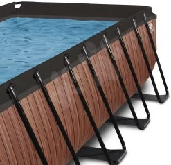EXIT TOYS EXIT Wood Pool 540x250x122cm Mit Sandfilterpumpe - Braun -Garten Spielzeug Laden 30275310 d exittoys bazen