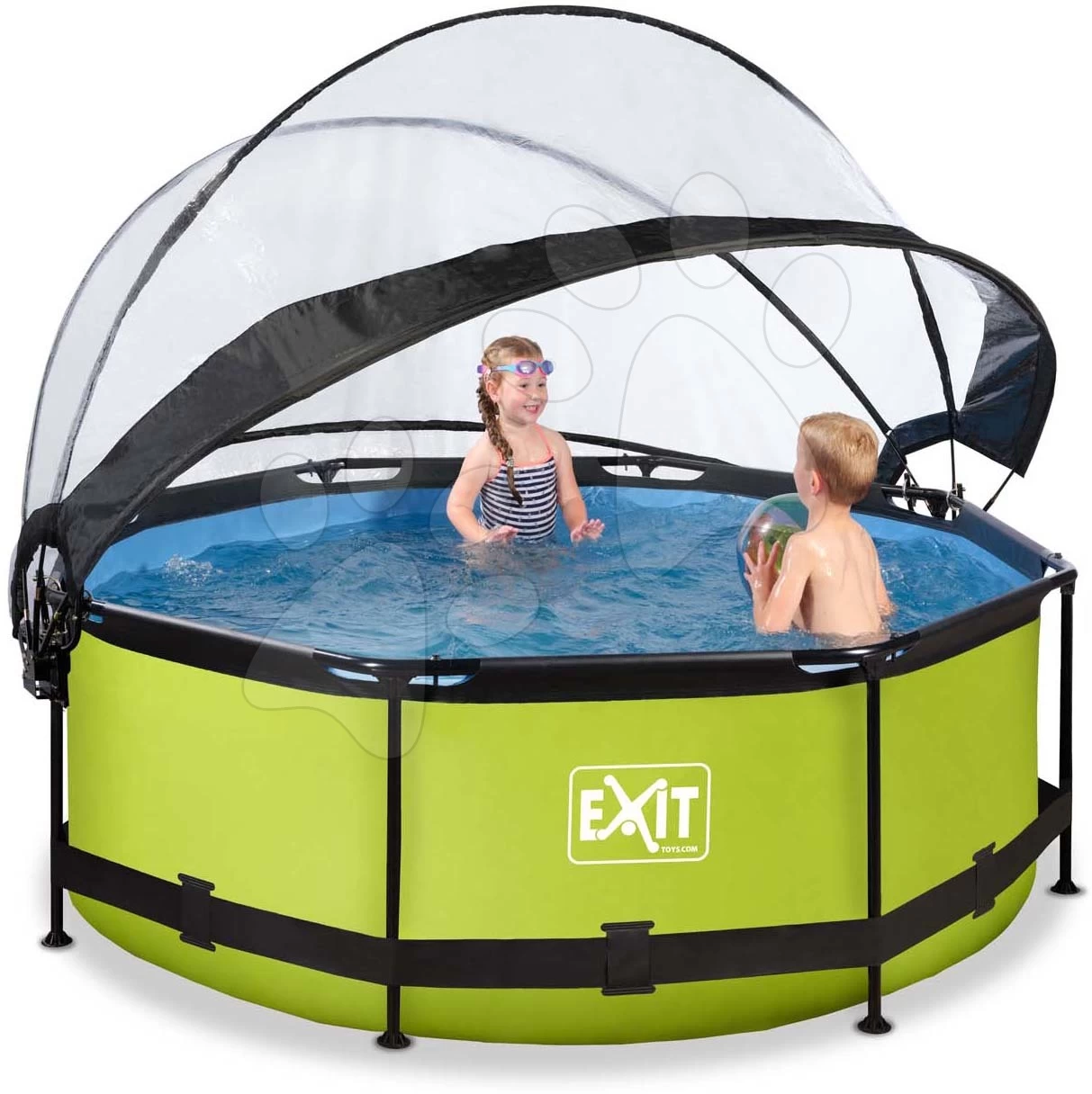EXIT TOYS EXIT Lime Pool ø244x76cm Mit Filterpumpe Und Abdeckung - Grün 5 EXIT TOYS EXIT Lime Pool ø244x76cm Mit Filterpumpe Und Abdeckung - Grün – Bild 3