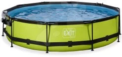 EXIT TOYS EXIT Lime Pool ø360x76cm Mit Filterpumpe Und Abdeckung - Grün -Garten Spielzeug Laden 30321240 c exittoys bazen
