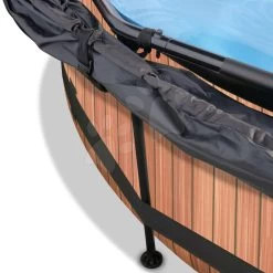 EXIT TOYS EXIT Wood Pool ø244x76cm Mit Filterpump Und Sonnensegel - Braun -Garten Spielzeug Laden 30350810 e exittoys bazen