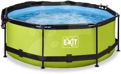 EXIT TOYS EXIT Lime Pool ø244x76cm Mit Filterpump Und Sonnensegel - Grün