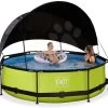 EXIT TOYS EXIT Lime Pool ø300x76cm Mit Filterpump Und Sonnensegel - Grün -Garten Spielzeug Laden 30351040 f exittoys bazen