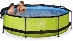 EXIT TOYS EXIT Lime Pool ø300x76cm Mit Filterpump Und Sonnensegel - Grün -Garten Spielzeug Laden 30351040 h exittoys bazen