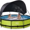 EXIT TOYS EXIT Lime Pool ø360x76cm Mit Filterpump Und Sonnensegel - Grün 1 EXIT TOYS EXIT Lime Pool ø360x76cm Mit Filterpump Und Sonnensegel - Grün -Garten Spielzeug Laden 30351240 f exittoys bazen