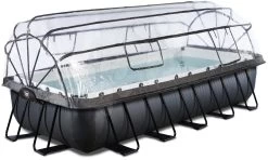 EXIT TOYS EXIT Black Leather Pool 540x250x100cm Mit Sandfilterpumpe Und Abdeckung - Schwarz -Garten Spielzeug Laden 30375320 a exittoys bazen