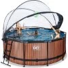 EXIT TOYS EXIT Wood Pool ø360x122cm Mit Sandfilterpumpe Und Abdeckung - Braun 2 EXIT TOYS EXIT Wood Pool ø360x122cm Mit Sandfilterpumpe Und Abdeckung - Braun -Garten Spielzeug Laden 30471210 f exittoys bazen