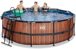 EXIT TOYS EXIT Wood Pool ø427x122cm Mit Sandfilterpumpe Und Abdeckung - Braun 11 EXIT TOYS EXIT Wood Pool ø427x122cm Mit Sandfilterpumpe Und Abdeckung - Braun -Garten Spielzeug Laden 30471410 g exittoys bazen