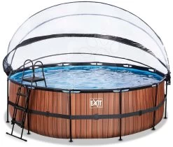 EXIT TOYS EXIT Wood Pool ø450x122cm Mit Sandfilterpumpe Und Abdeckung - Braun 12 EXIT TOYS EXIT Wood Pool ø450x122cm Mit Sandfilterpumpe Und Abdeckung - Braun -Garten Spielzeug Laden 30471510 b exittoys bazen