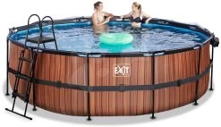 EXIT TOYS EXIT Wood Pool ø450x122cm Mit Sandfilterpumpe Und Abdeckung - Braun 11 EXIT TOYS EXIT Wood Pool ø450x122cm Mit Sandfilterpumpe Und Abdeckung - Braun -Garten Spielzeug Laden 30471510 g exittoys bazen
