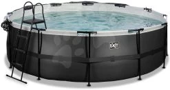 EXIT TOYS EXIT Black Leather Pool ø450x122cm Mit Sandfilterpumpe Und Abdeckung - Schwarz 13 EXIT TOYS EXIT Black Leather Pool ø450x122cm Mit Sandfilterpumpe Und Abdeckung - Schwarz -Garten Spielzeug Laden 30471520 c exittoys bazen