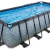 EXIT TOYS EXIT Stone Pool 540x250x122cm Mit Sandfilterpumpe Und Abdeckung - Grau -Garten Spielzeug Laden 30475300 c exittoys bazen