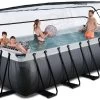 EXIT TOYS EXIT Black Leather Pool 540x250x122cm Mit Sandfilterpumpe Und Abdeckung - Schwarz -Garten Spielzeug Laden 30475320 h exittoys bazen