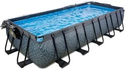 EXIT TOYS EXIT Stone Pool 540x250x100cm Mit Sandfilterpumpe Und Abdeckung Und Wärmepumpe - Grau 12 EXIT TOYS EXIT Stone Pool 540x250x100cm Mit Sandfilterpumpe Und Abdeckung Und Wärmepumpe - Grau -Garten Spielzeug Laden 30575300 c exittoys bazen