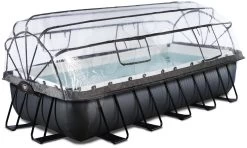 EXIT TOYS EXIT Black Leather Pool 540x250x100cm Mit Sandfilterpumpe Und Abdeckung Und Wärmepumpe - Schwarz -Garten Spielzeug Laden 30575320 a exittoys bazen