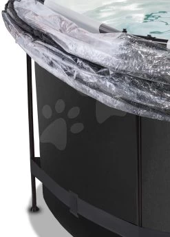 EXIT TOYS EXIT Black Leather Pool ø360x122cm Mit Sandfilterpumpe Und Abdeckung Und Wärmepumpe - Schwarz -Garten Spielzeug Laden 30671220 e exittoys bazen