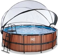 EXIT TOYS EXIT Wood Pool ø427x122cm Mit Sandfilterpumpe Und Abdeckung Und Wärmepumpe - Braun 12 EXIT TOYS EXIT Wood Pool ø427x122cm Mit Sandfilterpumpe Und Abdeckung Und Wärmepumpe - Braun -Garten Spielzeug Laden 30671410 b exittoys bazen