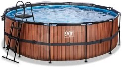 EXIT TOYS EXIT Wood Pool ø427x122cm Mit Sandfilterpumpe Und Abdeckung Und Wärmepumpe - Braun 13 EXIT TOYS EXIT Wood Pool ø427x122cm Mit Sandfilterpumpe Und Abdeckung Und Wärmepumpe - Braun -Garten Spielzeug Laden 30671410 c exittoys bazen
