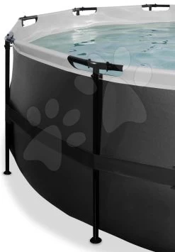 EXIT TOYS EXIT Black Leather Pool ø488x122cm Mit Sandfilterpumpe Und Abdeckung Und Wärmepumpe - Schwarz 14 EXIT TOYS EXIT Black Leather Pool ø488x122cm Mit Sandfilterpumpe Und Abdeckung Und Wärmepumpe - Schwarz -Garten Spielzeug Laden 30671620 d exittoys bazen