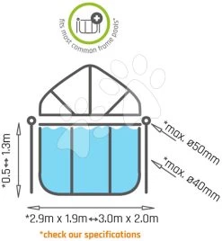 EXIT TOYS EXIT Pool Abdeckung 300x200cm 12 EXIT TOYS EXIT Pool Abdeckung 300x200cm -Garten Spielzeug Laden 30803200 c exittoys kryt