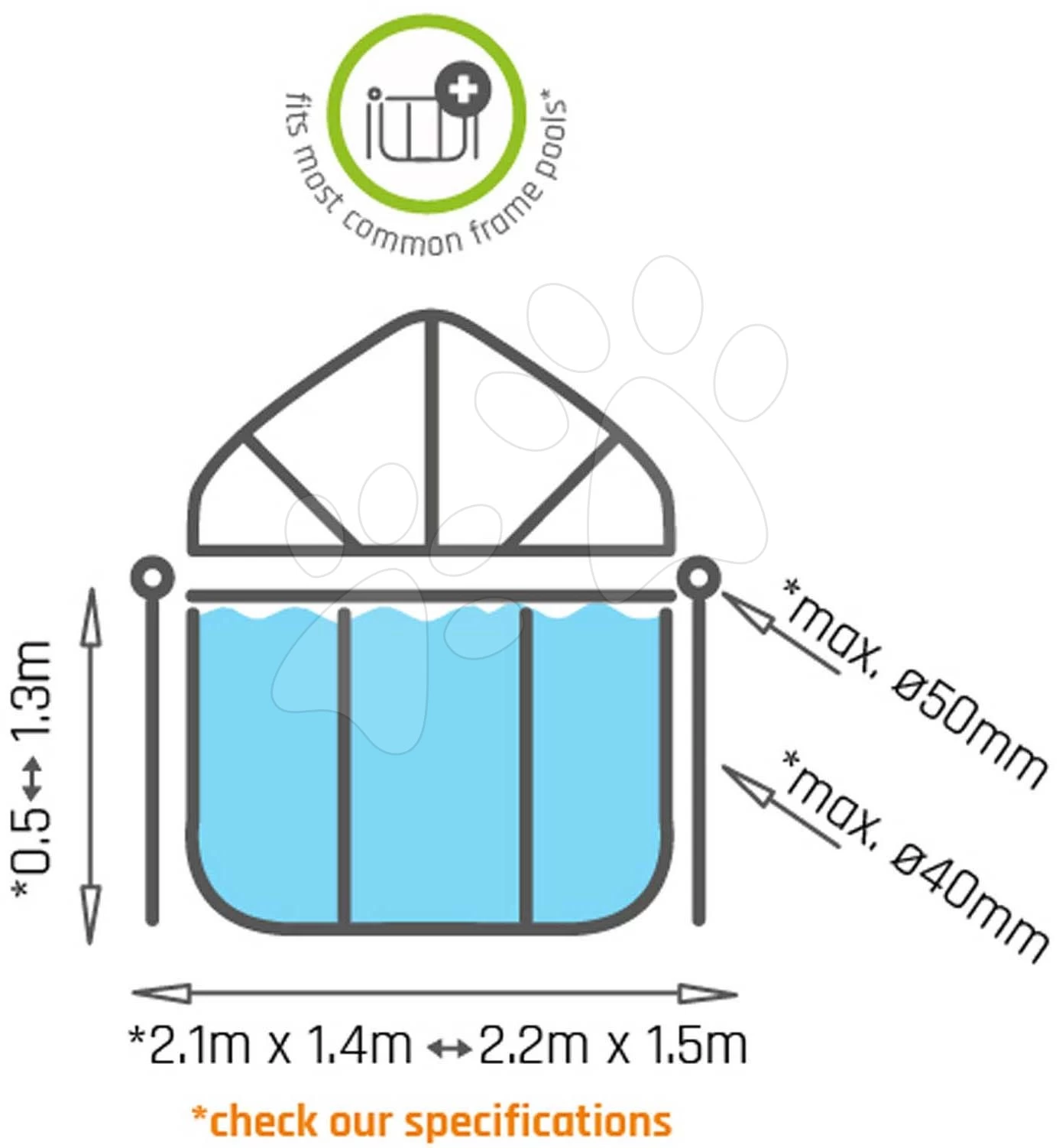 EXIT TOYS EXIT Pool Sonnensegel 220x150cm 6 EXIT TOYS EXIT Pool Sonnensegel 220x150cm – Bild 4