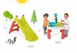 Tischset Water&Sand 2in1 Smoby Mit Mühle Und Rutsche Toboggan XS Mit Wasser Länge 90 Cm Ab 18 Monaten -Garten Spielzeug Laden 310063 04 b smoby set