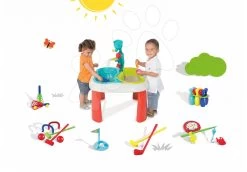 Tischset Water&Sand 2in1 Smoby Mit Einer Mühle Und Einem Sportset Mit 7 Spielen Von Jardin&Saisons Ab 18 Monaten -Garten Spielzeug Laden 310063 05 b smoby set