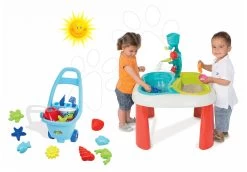 Tischset Water&Sand 2in1 Smoby Mit Mühle Und Trolley Zum Schleppen Set Ab 18 Monaten 38 Tischset Water&Sand 2in1 Smoby Mit Mühle Und Trolley Zum Schleppen Set Ab 18 Monaten -Garten Spielzeug Laden 310063 07 a smoby set