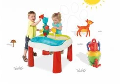 Tischset Water&Sand 2in1 Smoby Mit Mühle Und Einem Eimerset Mit Giesskanne Ab 18 Monaten -Garten Spielzeug Laden 310063 08 b smoby set