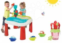Set Tisch Wasser & Sand 2in1 Smoby Mit Mühle, Eimerset Mit Kanne Durchscheinend Und 3 Minibooten Ab 18 Monaten -Garten Spielzeug Laden 310063 09 a smoby set
