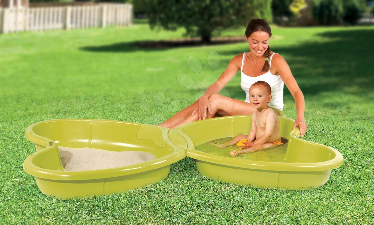 Sandgrube Schmetterling Smoby Mit Springbrunnen Volumen 2 * 95 Liter 167 * 111 Cm Grün Ab 24 Monaten 5 Sandgrube Schmetterling Smoby Mit Springbrunnen Volumen 2 * 95 Liter 167 * 111 Cm Grün Ab 24 Monaten – Bild 3