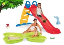 Set Sandkasten Schmetterling Smoby Mit Wasserdüse Und Rutsche Funny Toboggan 2 Meter Ab 24 Monaten -Garten Spielzeug Laden 310143set 6 smoby set