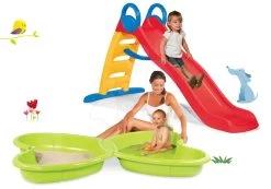 Set Sandkasten Schmetterling Smoby Mit Wasserdüse Und Rutsche Funny Toboggan 2 Meter Ab 24 Monaten -Garten Spielzeug Laden 310143set 6 smoby set 3