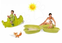 Set Schaukel Hund Smoby Doppelseitig Und Sandkasten Schmetterling Mit Springbrunnen -Garten Spielzeug Laden 310159 10 smoby set