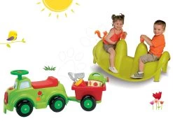 Set Doppelseitige Schaukel Hund Smoby Und Ein Rutscher Mit Anhänger Und Sand-Set -Garten Spielzeug Laden 310159set 21 smoby set 2