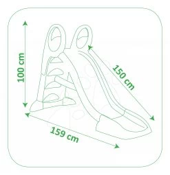 Set Schaukel Hund Smoby Doppelseitig Grün Und Rutsche Toboggan KS Mit Wasserlänge 150 Cm Blau -Garten Spielzeug Laden 310269 e smoby smyklavka 1