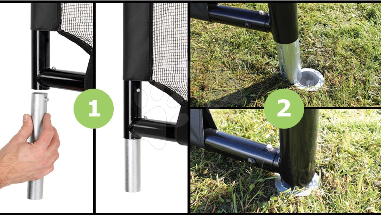 EXIT TOYS EXIT Finta Stählernes Fußballtor 300x200cm - Schwarz 9 EXIT TOYS EXIT Finta Stählernes Fußballtor 300x200cm - Schwarz – Bild 7