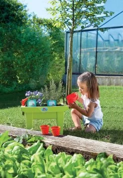 ECOIFFIER Tisch Für Den Gärtner The Flower Box Garden&Seasons Écoiffier Mit Werkzeug Und Zubehör Ab 18 Monaten