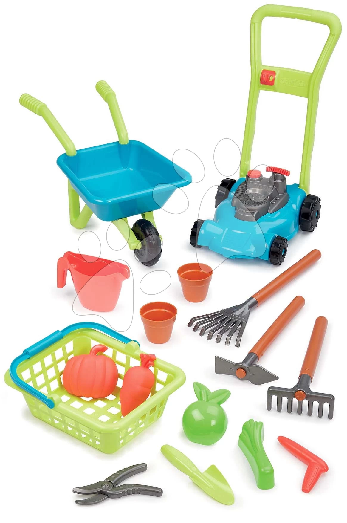 ECOIFFIER Schubkarre Mit Rasenmäher Garden Super Pack 3in1 Écoiffier Mit Gartengeräte 16 Zubehör Ab 18 Monaten ECO4585 5 ECOIFFIER Schubkarre Mit Rasenmäher Garden Super Pack 3in1 Écoiffier Mit Gartengeräte 16 Zubehör Ab 18 Monaten ECO4585 – Bild 3